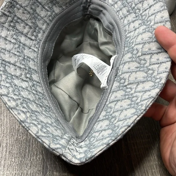 Christian Dior Oblique Bucket Hat Gray Grey Logo